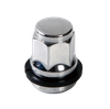 Chrome Wheel Nuts Bulge Acorn Seat 3/4 inch Hex Lug Nuts WN301